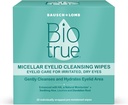Biotrue Mibasement Eyelid Care for Irroted and Dry Eyes Cleansing Wipes, from Bausch + Lomb, Multi, 30 Count