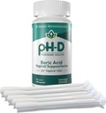 pH-D Feminine Health Support - Borid Acid Starter Bundle - pH-D Boric Acid Vaginal Suppotitor 72 Count dan 5 Vaginal Suppositor Applicators