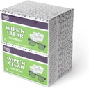 Flents Lens Wipes, wipe 'N Clear, 150 Count, Pre- Moistened, Streak-Free, Safe for Glasses, Sunglass, Cleaning, Clear Vision, Individually Wrapped for Travel & Convenation, made in the USA