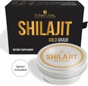 Sonatul Shilajit Pure Himalaya Organik - 30g Gold Tingkat 100% Pure Shilajit Resin dengan Fulvic Acid & 85 + Trace Minerals Complex for Energy & Imune Dukungan, (2 Bulan Supply)