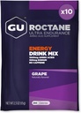 GU Energy Roctane Ultra Endurance Energy Drink Mix, Vegan, Gluten-Free, Kosher, Caffeine- Free, dan Dairy-the Go Energy for any Workout, 10 Singving Packets, Grape