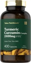Tahoe Nutronionals Turmeric Curcumin Supplemen 124; 2400mg 124; 400 Capsules 124; Ekstraksi Kompleks 126; Non-GMO, Gluten Bebas