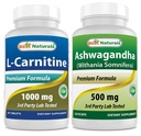 Ekstrak L- Carnitine 1000mg & Ashwagandha Ekstrak 500 Mg