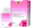 HPD Femx -Rx Boric Acid Vaginal Suplotories for Women - Bantuan keseimbangan vaginal pH, Menghilangkan Vaginal Odor - Dr Formulated Feminine Health Support - 30 Capsules Pack 1