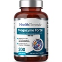 Megalyme Forte 200 Tablet - Alami Tanaman Protolytic Enzymes Nattozimes Serrazimes Support Digetical System Ammune Health