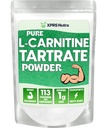 XPRS Nutra L Carnitine L Tarfrat Powder - Premium Murni L Carnitine Tartrat - L- Vegan - Friendly Bulk L Carnitine Powder - Amino Acid Suplemen (4 Ounce)