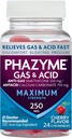 Phazyme Maximum Power Gas & Acid Relief, Works Fast, Cherry Flavor, 24 Chews (Packaging May Wary)