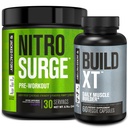Jacked Factory Nitrospush Pre- Workout di Grape & Build XT Muscle Bundle for Men & Women