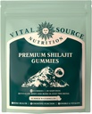 Nutrition Sumber Vital - Premium Shilajit Gummies - Bone, Brain, Energy & Vitalitas Dukungan - Himalaya Organik Shilajit - Vegan, Gluti - Free & Halal - Musim panas Watermelon - 60 Gummies - 30 Pelayan
