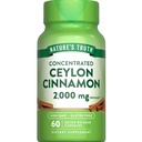 Nature 's Truth Ceylon Cinnamon Pill Capsules 126; 2000mg 124; Non-GMO & Gluten Free Suplement