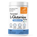 Sandhu 's L-Glutamine Powder 124; 100 pelayan, 500 Gram, 17.6 Oz., Ukuran Besar, 3 Bulan Supply 124; Dibuat di USA AS 124; Non- GMO, Amino Acid Suplemen untuk Dukungan Otot dan Kesehatan Gut