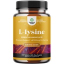 Natures Craft L Lysine 100mg per Serving Nuteritional Suplemen - L-lysine Estile Acids for Eye Health Lip Care Bone Dukung Imune System Growth dan Vegetarian Collagen 240 tablet