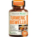 Boswellia Serrata Turmeric Tambahan untuk Dukungan Gabungan & Inflammasi Keseimbangan - Turmeric Boswellia Tambahan dengan Ginger & Black Pepper Extract for Enhanced Absorpsi - Non-GMO - 60 Kapsul