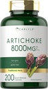 Carlyle Artichoke Extract Capsules 8000mg 124; 200 Count 124; Non-GMO, Gluten Free Suplemen