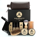 Beard Care Kit Gifts for Men, 9 Pcs Beard Grooming Kit, Beard Club Kit is a Unique Men 's Gifts for Dad Suami Pacar, Hari Raya Ulang Tahun Pernikahan Hadiah Natal bagi-Nya Boss