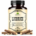 Licorice Root 100 Kapsul - Pure Organic Glycyrrhiza Glabra - Herbal Suplemen untuk Komfort Digetical & Overall Wellness - Non-GMO & Additive- Free
