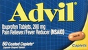 Advil Caplets, 200mg, 50 ct