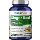 NusaPure Ginger Root Capsules 20: 1 Ekstrak, 200 mg Equivalen untuk 4000mg per Vevgie Caps 124; 220 Count 124; Non-GMO