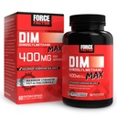 FORCE FACTOR DIM Max, DiM Supplemen 400mg, Estrogen Saldo for Women & Men, Ekstra Kekuatan untuk Hormonal Acne, Metabolisme, Menopause, PCOS, Diindolymetana, Absorpsi Superior, 60 Capsules