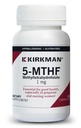 Kirkman 5-MTHF - hypoallergenic - 120 Vegetarian Capsules - folic Acid Estidal for Good Health