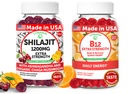 Lunakai USA Made Shilajit & B12 Ekstra Gummies Bundle - Energy, Focus, and Daily Wellness - Vegan & Delicious