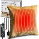 Creatrill Heated Pillow Cover 18x18 (No Pillow Sisipkan), Mandrual Heating Pad untuk Relief Kembali Pain, Periode Haunding Pads for Cramps