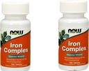 2 Botol SEKARANG Makanan IRON KOMPLEX 100 Tab