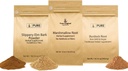PURE ORIGINAL INGREDIENTS Slippery Elm Bark, Marshmallow Root Bundle, 1 lb Each, Powder, Herbal Suplemen