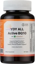 YDY All Active BQ10 - CoQ10 100mg, Vitamin B Complex (B1, B2, B3, B6, B9, B12, Pantethy) - Pendukung Kesehatan Jantung, Energi Sel - 60 Tablet