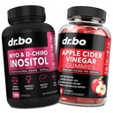 Myo- Inositol & D-Chiro Inositol & ACV Gummies - 40: 1 Rasio Hormone untuk Perempuan & Apple Cider Vinegar Gummies - Suppppport Menstrual Cycle & Perempuan Kesehatan