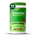 Amazing Grass Greens Superfood Powder: Greens Powder with Digetical Enzymes & Progories, Organic Spirulina, Chlorella, dan Beet Root Powder, Chocolate, 60 Servings