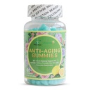 Anti- Aging Gummies, Promoles New Skin Cells Production Remeremenation, Anti- Wrinkle dan Skin Firstice Dukungan, Lemon Flavor, 60 Count
