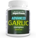 Advanced Garlic Complex - Quality SuperFoods (100ct) Maximum Strength Complex Berisi Berisi Odorless Garlic (Allium sativum), Parsley (petroseminum crispull), dan Chlorofil.