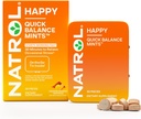 Natrol Quick Balance Happy Mints, Occasional Stress Relief Suplement, 30 Mints, 15 Hari Suppply