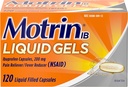 Motrin IB 200mg Ibuprofen Liquid Gel Pain Reliever / Fever Reducer for Aches & Pain, 120 ct