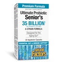 Faktor Natural Probiotic Ultimate Probiotic - Tambahan Senior untuk Kesehatan Digeptical & Imune - 35 Milyar CFU - Non-GMO & Gluten- Free - 30 Capsules (30 Pelayan)