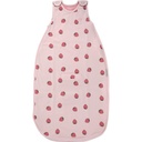 Woolino Merino Wool dan Oranic Cotton Ultimate Baby Sleep Sack - 4 Season Baby Wearable Blanket - Two-Way Zipper Adjustable Sleeping Bag - Ukuran Universal (2- 24 Bulan) - Strawberry