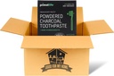 Aktifasi Charcoal Primal Life Organics 1 oz Toothpowder: Vegan Blend Organik, tanah liat Kaolin & Bentonite, Escerool- Spearmint hitam untuk 200 + Brushings. Kotak GFMH disertakan.