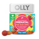 OLLY Prenatal Multivitamin Gummy, Menyediakan Pertumbuhan dan Pembangunan Otak Sehat, Acid Folic, Vitamin D, Omega 3 DHA, Supplemen Chewable Berry, Citrus Berry Flavor, Persediaan 30 Hari - 60 Count