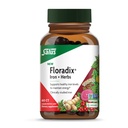 Floradix Iron + Herbs - Iron Suplemen Energi Sehat * - Mendukung Formasi Sel Darah Merah - Vegan, Non-GMO, Gluten- Bebas, Soy- 60 Liquid Phyto- Caps