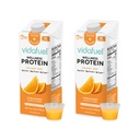 Vidafuel Protein Drink, 16g Protein per 2oz Shot, 32 fl oz Carton, 2 Pack, Citrus, Collagen dan Whey Drink, tidak ada Maneteners Buatan