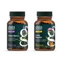 Gaia Herbs Vitex Berry (Pohon Chaste) - Mendukung keseimbangan Hormone & Fertilitas bagi Perempuan - 60 Vegan Caps & Liver Suplemen Hati dengan Milk Thistle, Licorice Root untuk Liver dan Dukungan Cleanse -