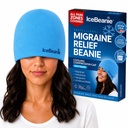 IceBeanie Migraine Relief Cap, Seperti Yang Terlihat di Shark Tank, Lembek & Stretchy Gel Tension Lease Relief Cap, Tambahan Cooling Hangover Ice Hat, Odorless Head Cold Ice Pack Bungkus, Headrache Migraine Mask