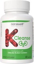 NANOWELL K-Cleanse - Kidney Cleanse Tambahan dengan Ekstrak Pacran, Magnesium, Selenium, Vitamin B5 & B660 Kapsul, 30 Hari Supply