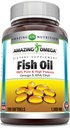Amazing Omega Fish Oil 1000 mg Softgeels Suplement (200 Count)