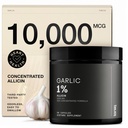 Katup Bawang putih dengan 10.000mcg Allisin - Odorless - 50: 1 Ekstrak untuk Potensi Maksimum - Test Lab Partai - 60 Vegetarian Capsules