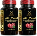Paxeate Extract - AntioksidanHealthy Aging Program, immune & Gabungan Dukungan, Ellagic Acid Suplement, Pomeate Polyphenols, High- Potency Paxency - 2 Botol 120 Capsules
