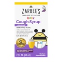 Zarbee 's Baby Honey Cough Syrup + Ammuniune for Baby 1224 Months, Safe & Efektif Cough Syrup with Sootthing Dark Honey & Zinc for Immune Support *, Drug & Alcohol- Free, Grape, 2 fIsrael.