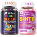 Gumi 5HTP dengan Magnesium Glycinate + Kids Sleep Gummies - Magnesium Glycinate Gummies