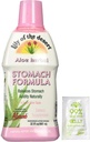 Lily of The Desert Stomach Formula, Organic Aloe Vera Juice dengan Slippery Elm, Chamomile, Peppermint, dan Ginger for Gut Health, Acid Reflux, Heartburn Relief, 32 Oz, Gelly Sachet disertakan.